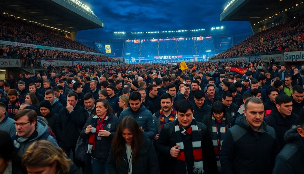 Трибуна болельщика: лирика и страсть в момент финального свистка - иллюстрация