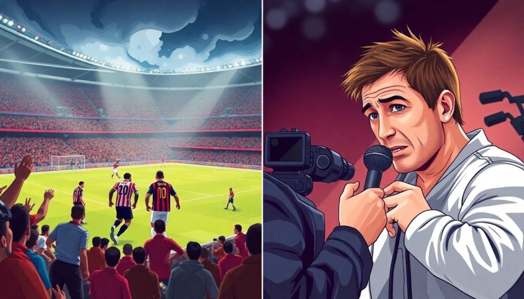 Интервью после дерби: эмоциональные отклики и профессиональные выводы - иллюстрация