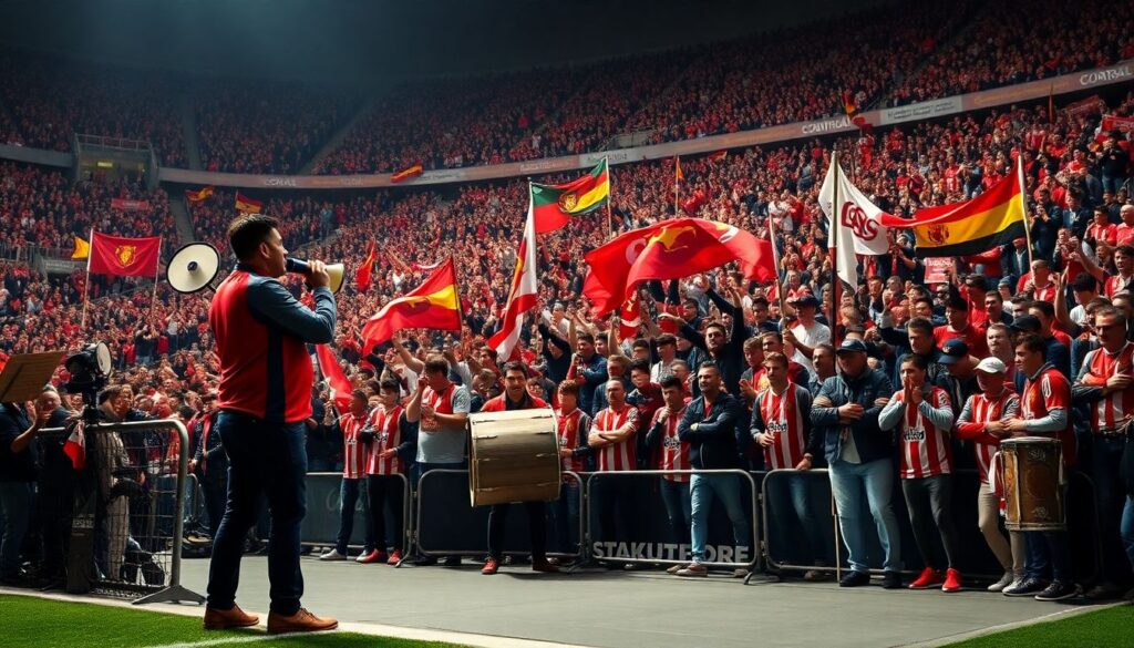 Трибуна болельщика: эмоции и ритуалы на выезде - иллюстрация