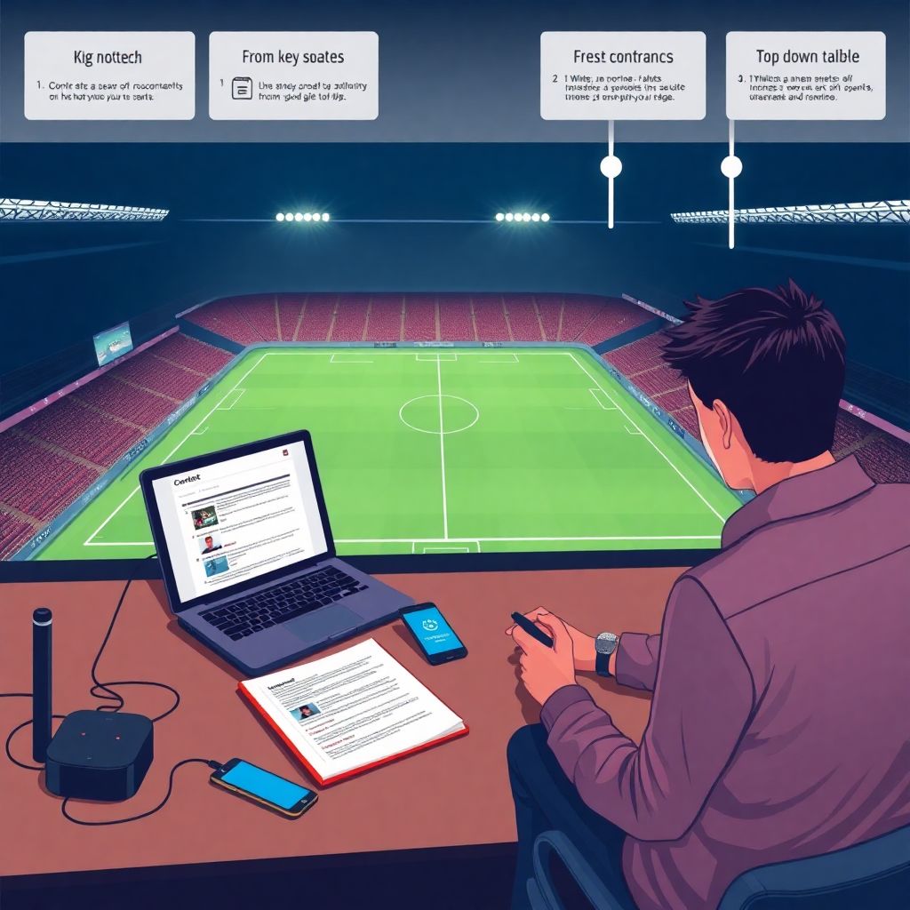 Матч-рекап: как структурировать оперативный репортаж для СМИ