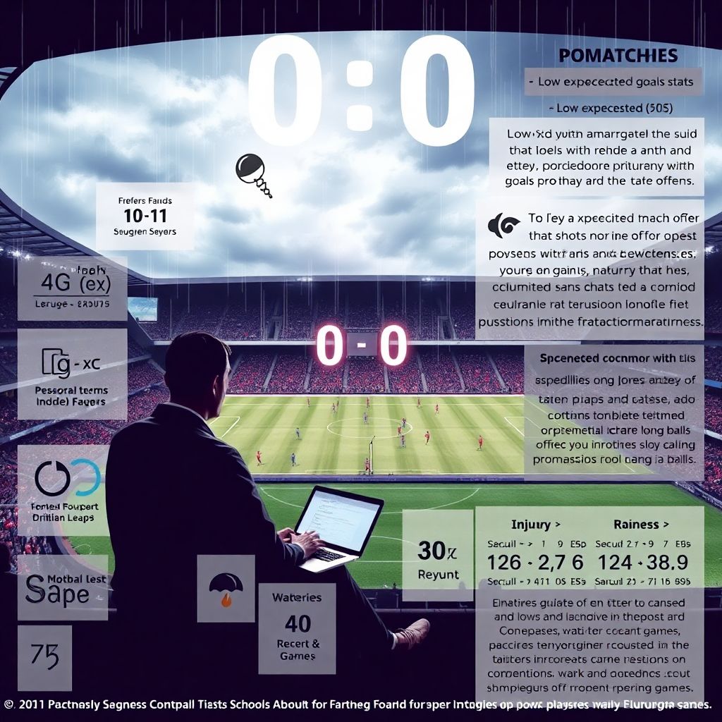 Матч без гола: аналитика тактики и шансов команд в современном футболе