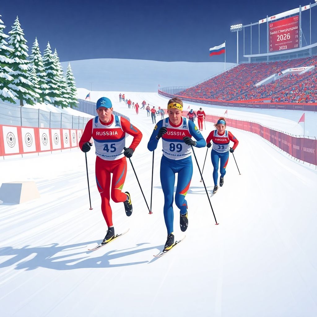 Биатлонист из Свердловска Бажин снова лучший в сингл-миксте с Шевченко в Ижевске